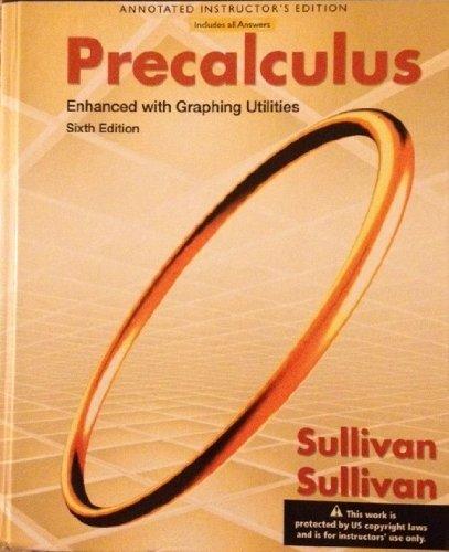 Precalculus Sullivan Textbook Pdf